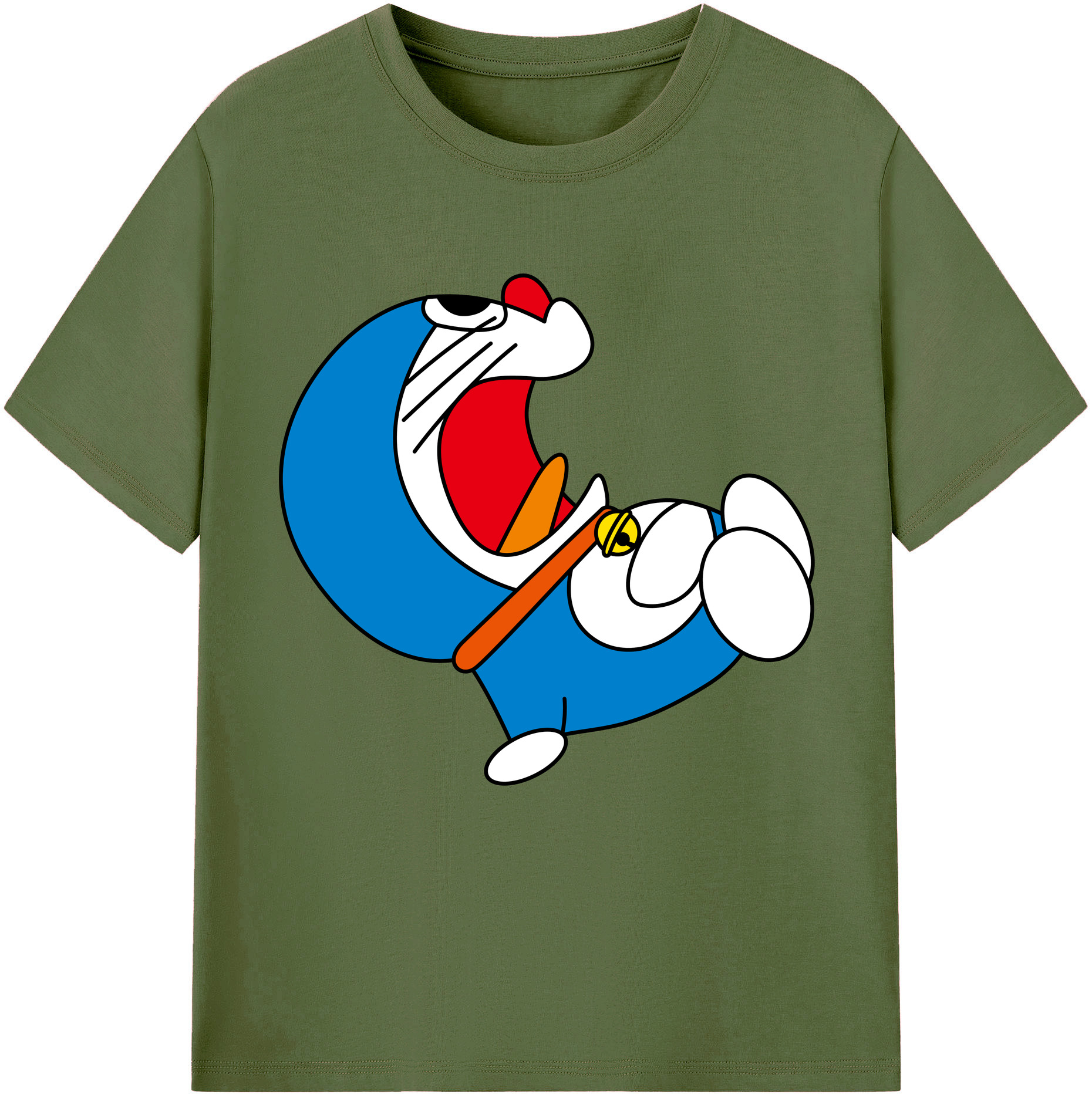 （画像用） ドラえもん Doraemon 綿100％半袖Tシャツ（フロントプリント）